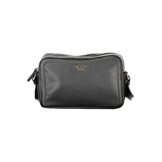Twinset Black Polyurethane Women's Camera Bag - YSONA