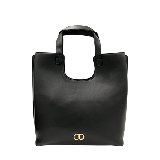 Twinset Black PU Women Shoulder Bag - YSONA