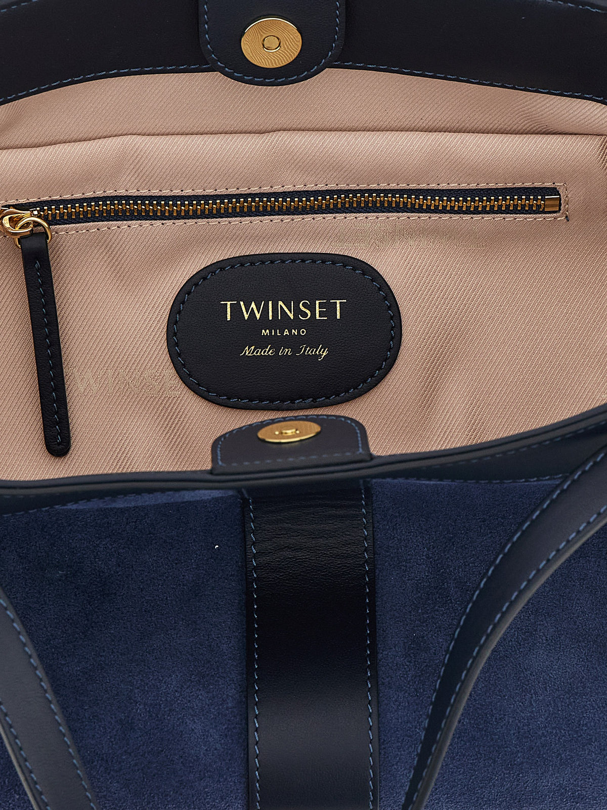 Twinset Blue Polyethylene Shoulder Bag - view 4