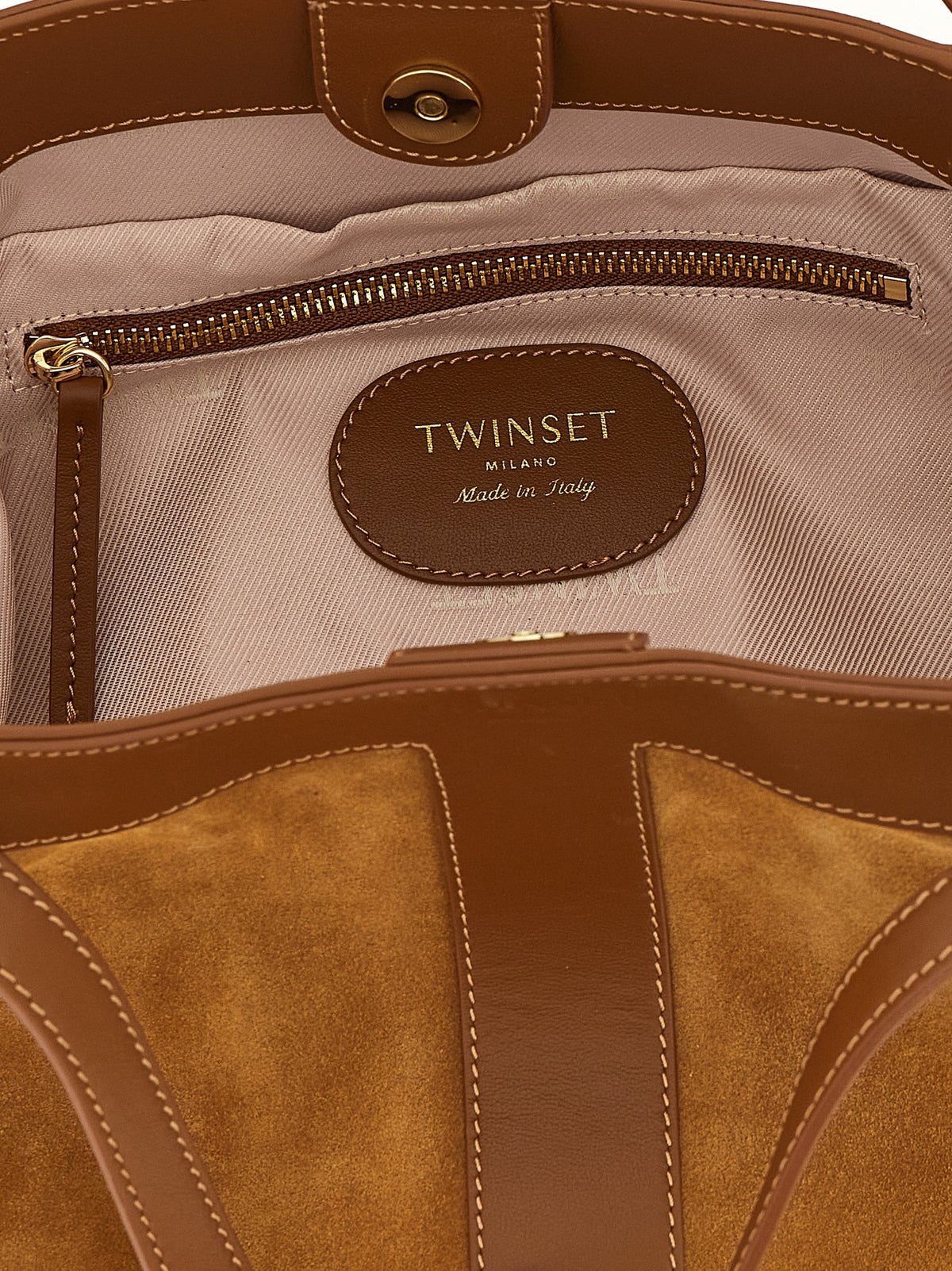 Twinset Brown Polyethylene Shoulder Bag - view 4
