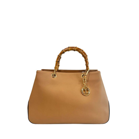 Twinset Brown PU Women Handbag - YSONA