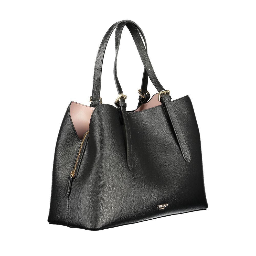 Twinset Nero Polyurethane Women Tote - view 3
