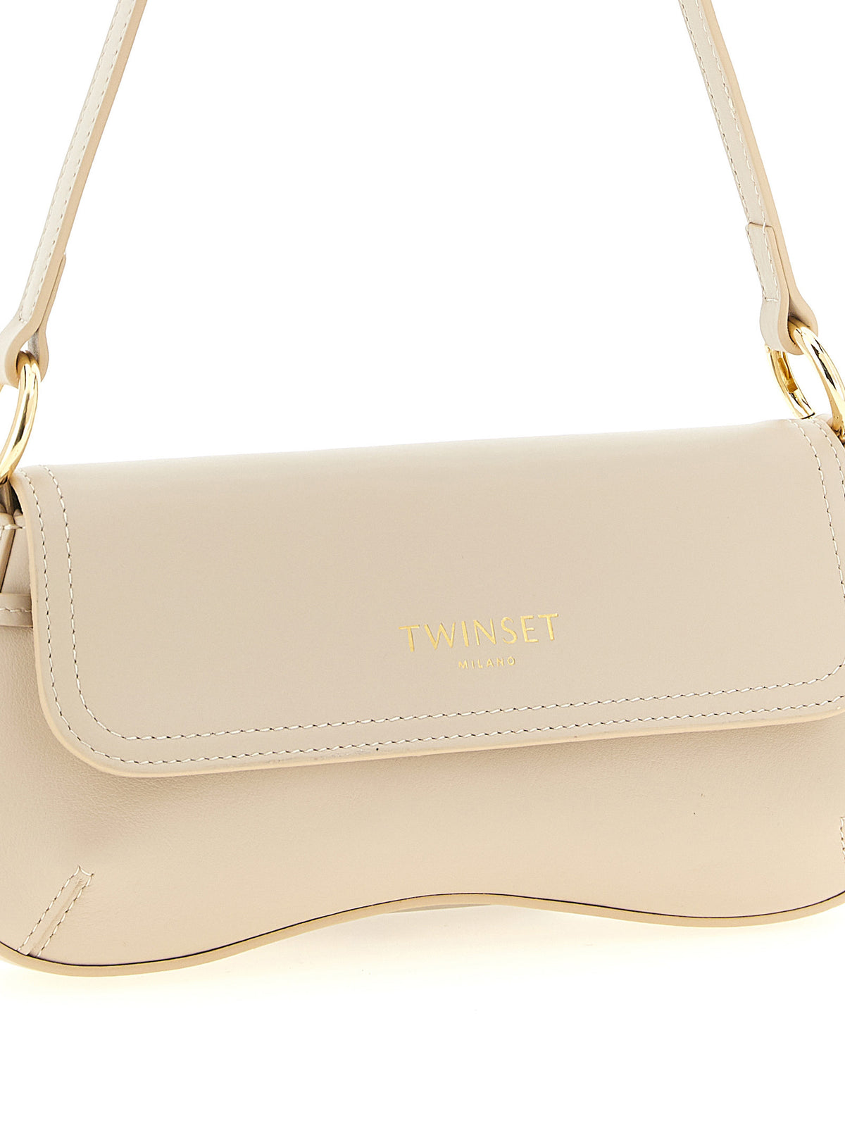 Twinset White Leather Shoulder Bag - view 3