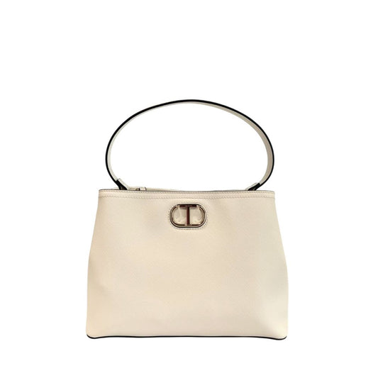 Twinset White PU Women Handbag - YSONA