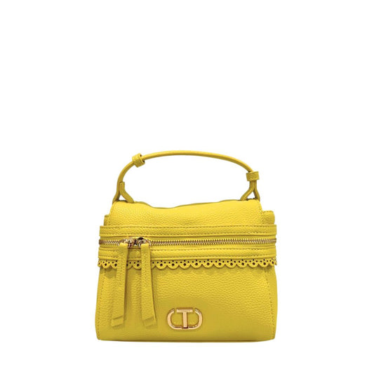 Twinset Yellow PU Women Handbag - YSONA