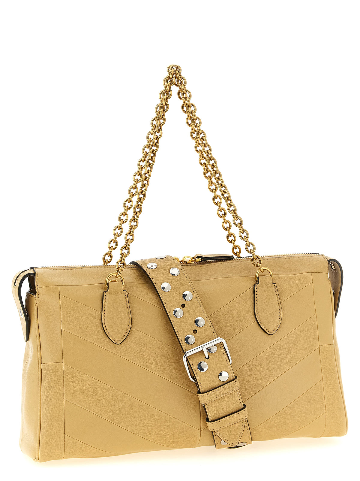 Valentino Garavani Beige Lamb Leather Shoulder Bag - view 2