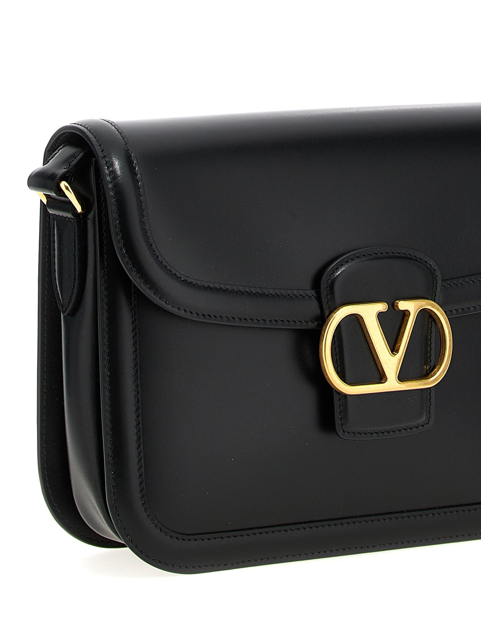 Valentino Garavani Black Calfskin Shoulder Bag - view 3