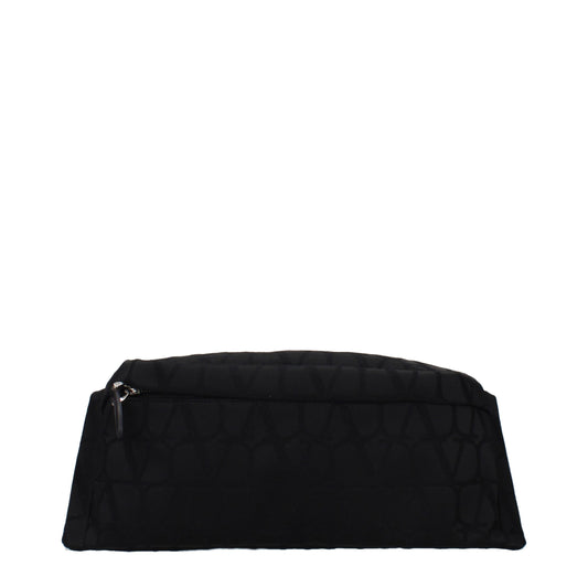 Valentino Garavani Black Fabric Backpack - YSONA