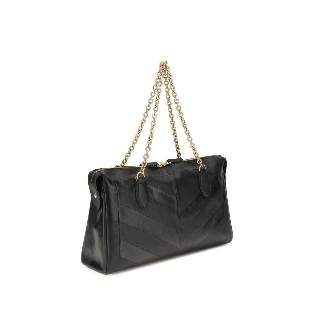 Valentino Garavani Black Lamb Ovis Aries Shoulder Bag - view 3
