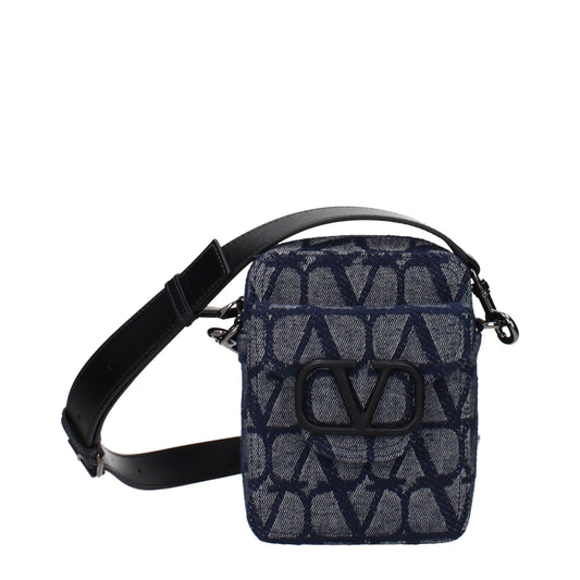 Valentino Garavani Blue Fabric Crossbody Bag - YSONA