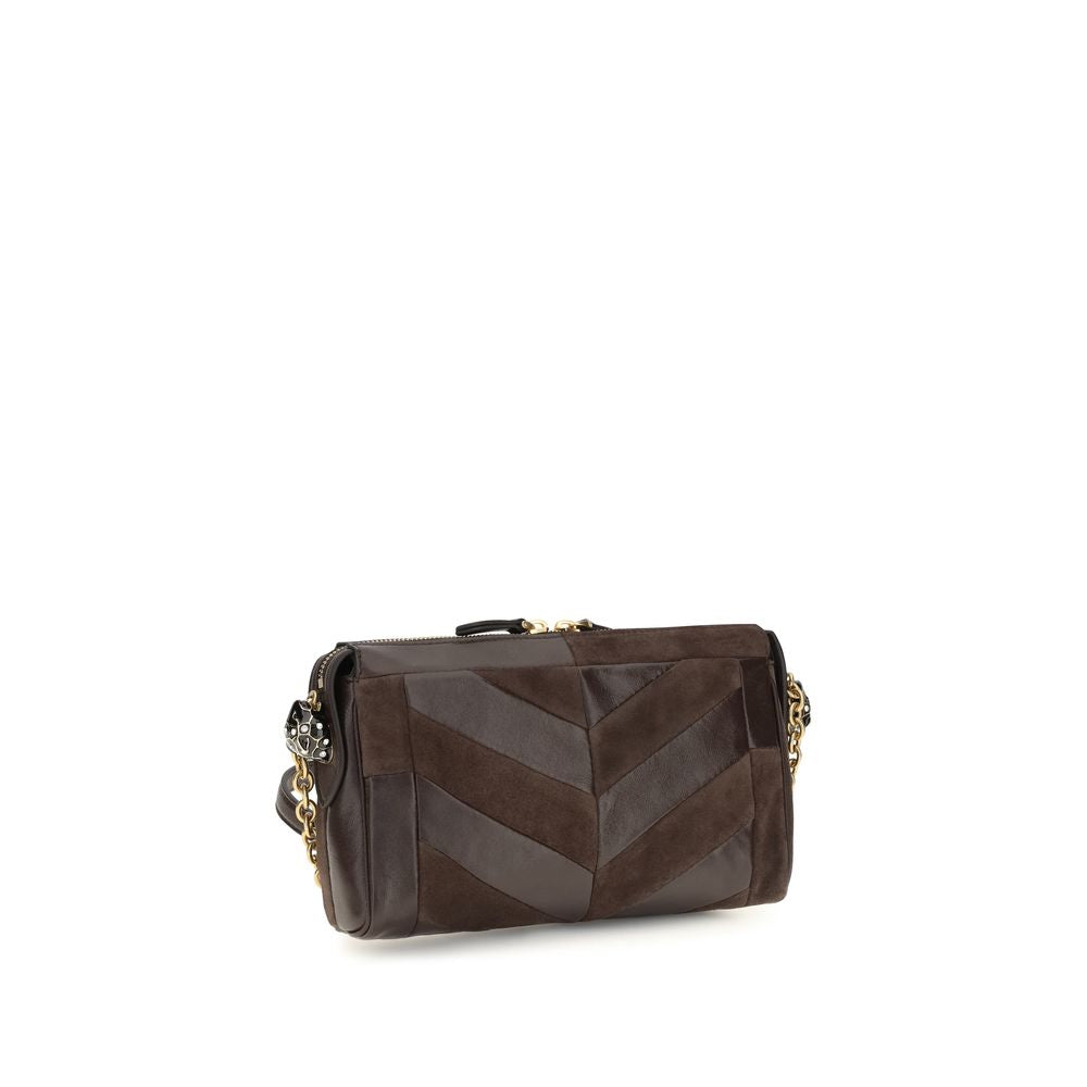 Valentino Garavani Brown Calf Leather Bos Taurus Shoulder Bag - view 3