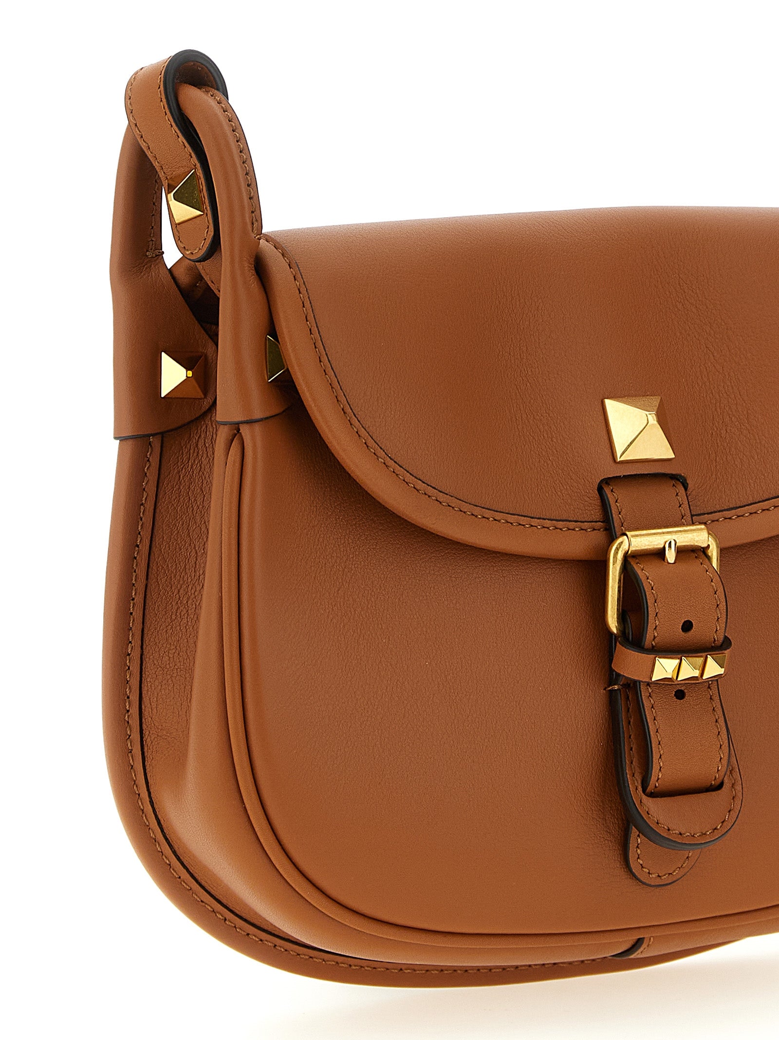 Valentino Garavani Brown Calfskin Shoulder Bag - view 3