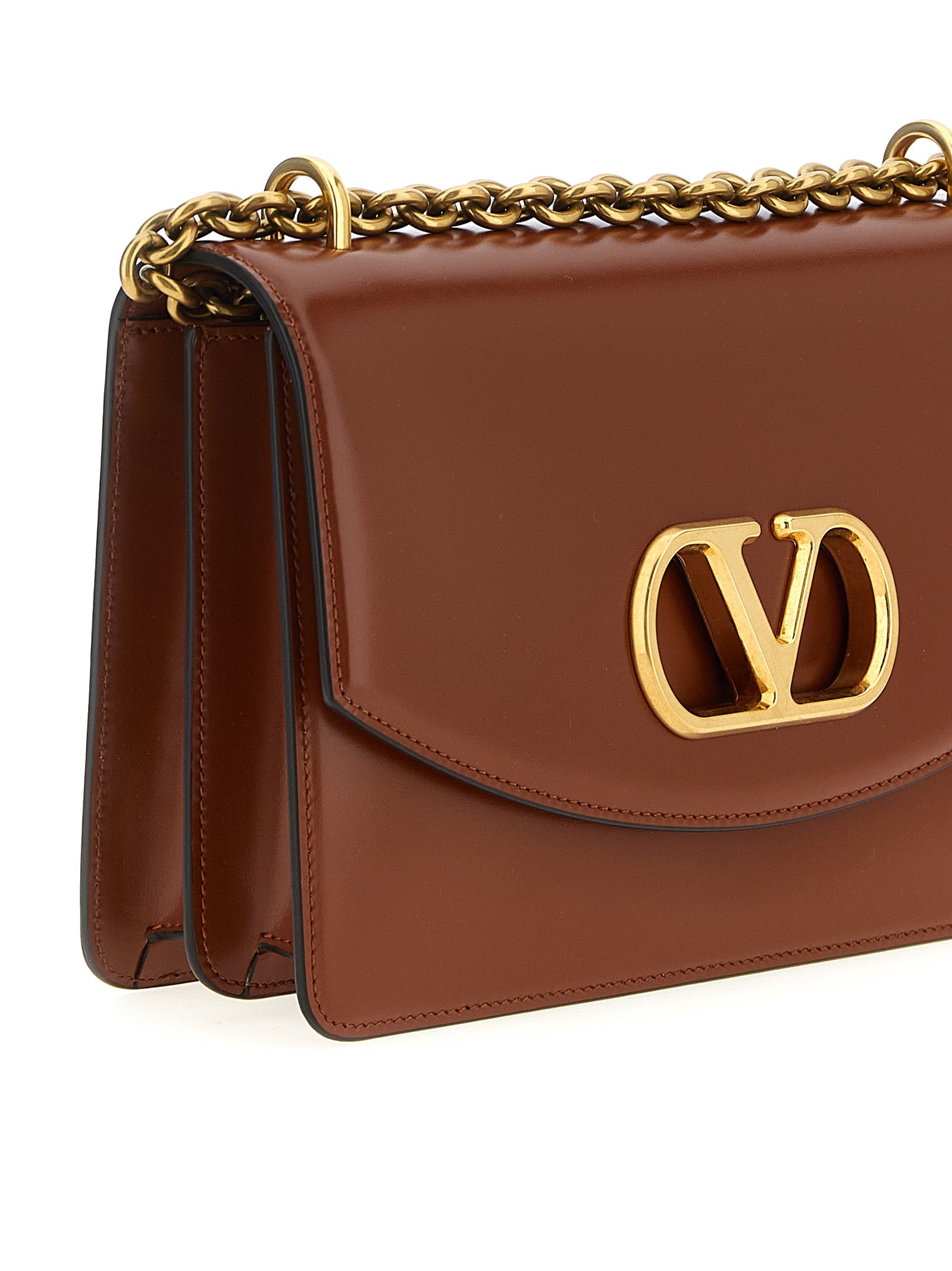 Valentino Garavani Brown Calfskin Shoulder Bag - view 3