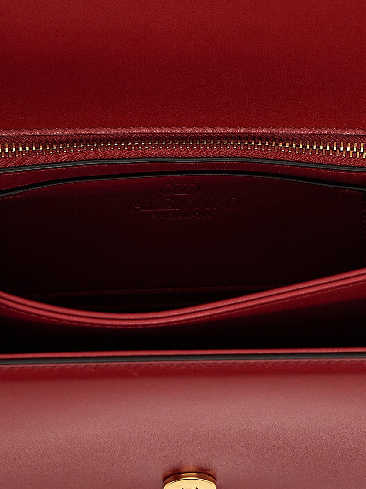 Valentino Garavani Red Calfskin Shoulder Bag - view 4