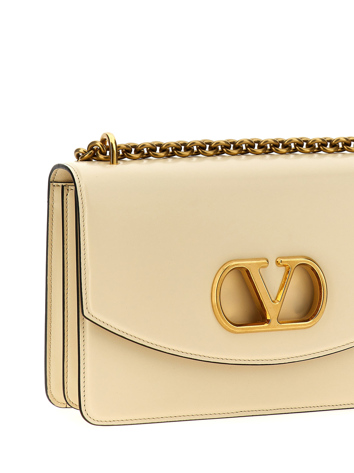 Valentino Garavani White Calfskin Shoulder Bag - view 3
