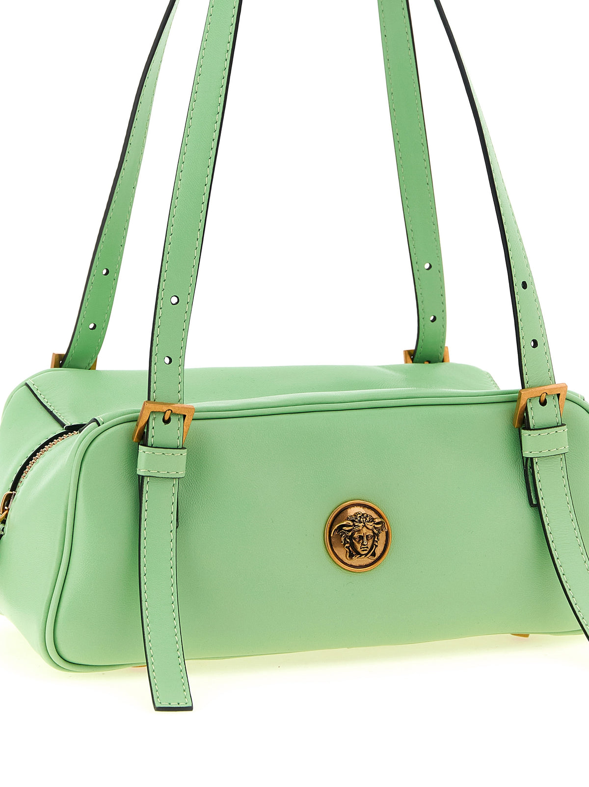 Versace Bicolor Lamb Leather Shoulder Bag - view 3
