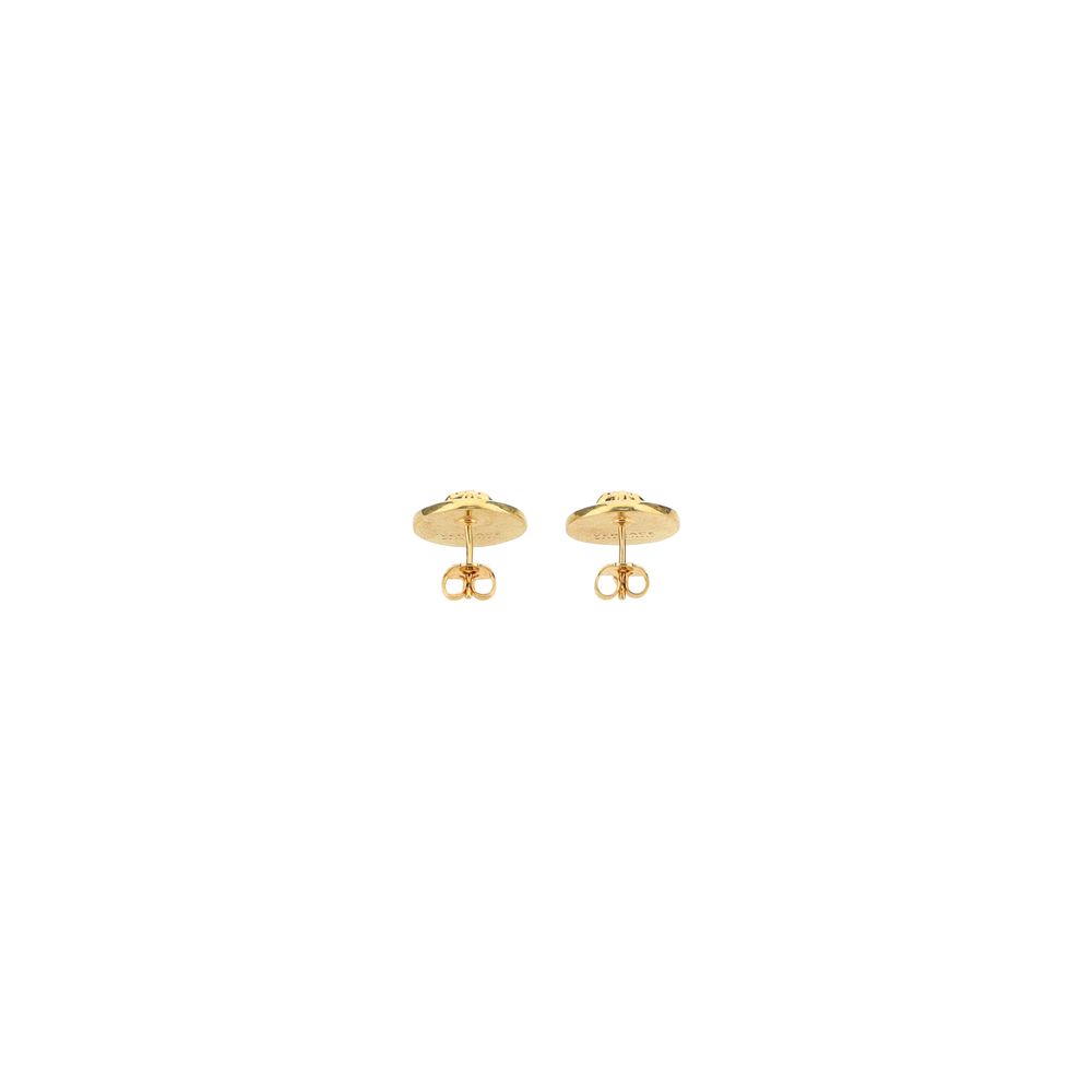Versace Gold Metal Earrings - view 2