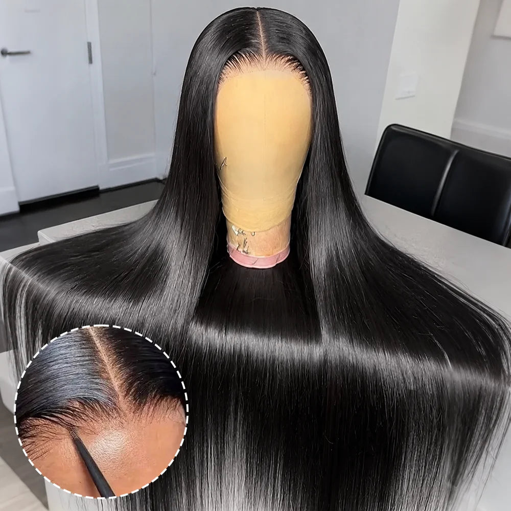 Wear-and-Go Straight Glueless Wig – 5x5 Lace Closure, 13x4 & 13x6 HD Frontal