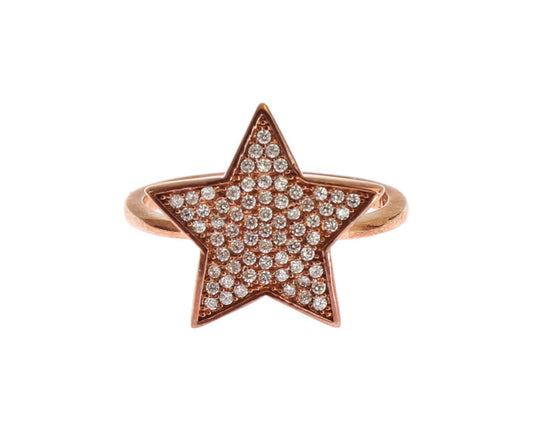 Nialaya Womens Clear CZ Star 925 Silver Ring - YSONA