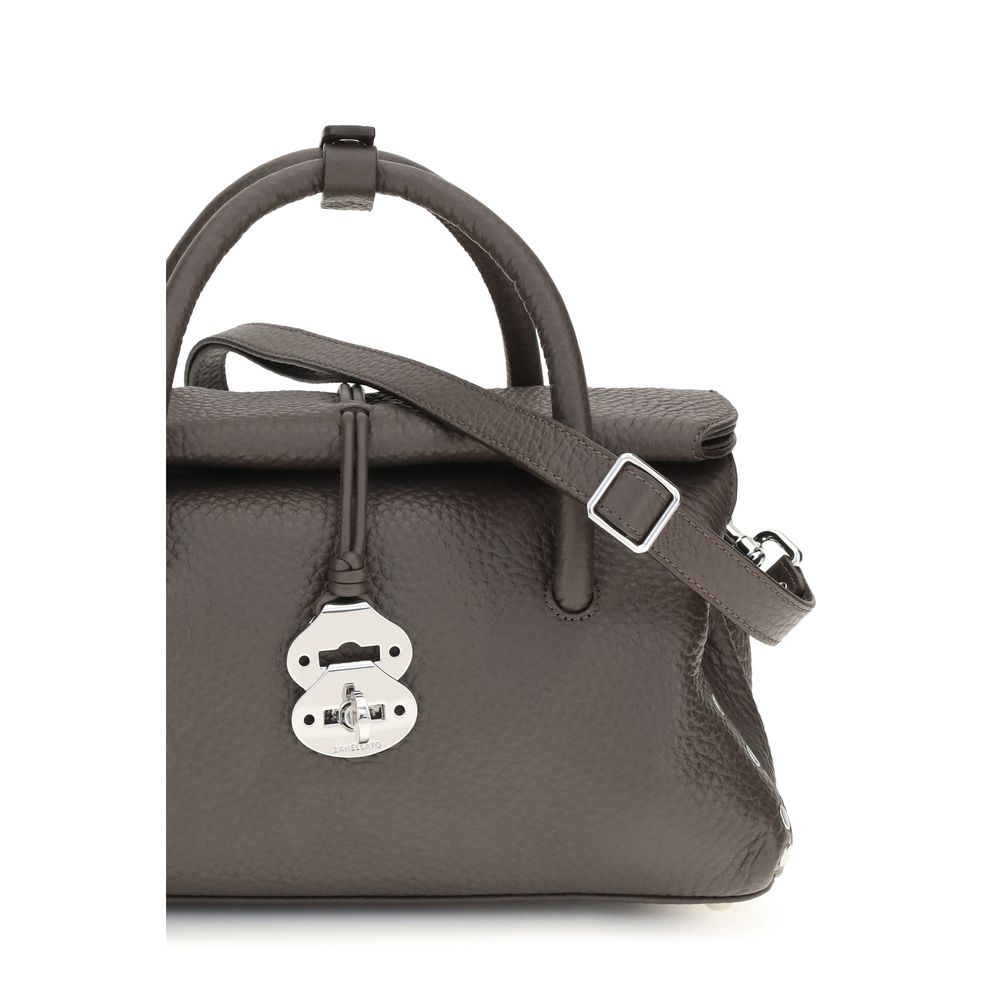 Zanellato Brown Calf Leather Bos Taurus Shoulder Bag - view 4